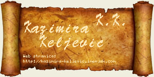 Kazimira Keljević vizit kartica
